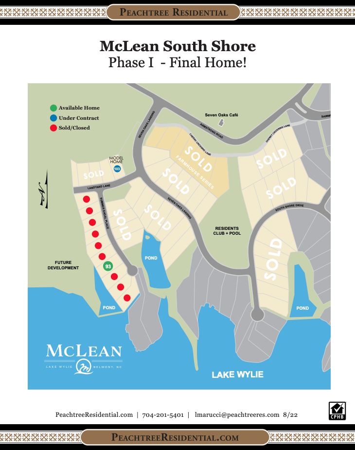 McLean South Shore site map