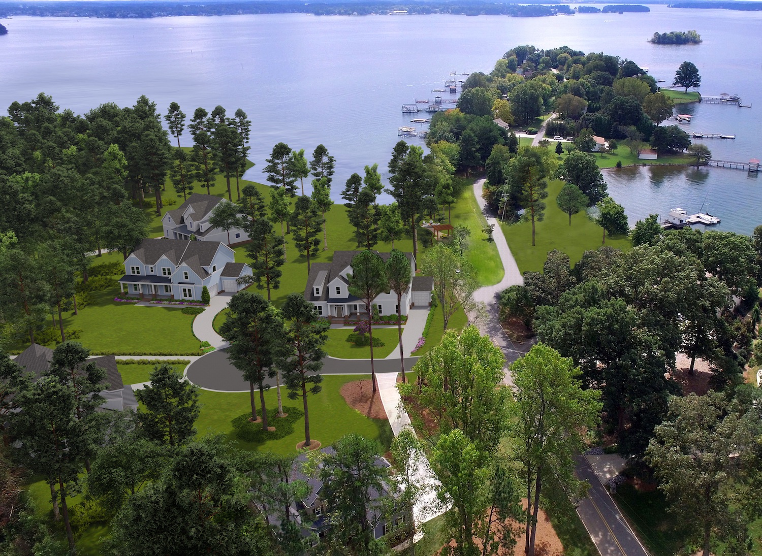 Lakeside on Brawley Lakeside Living Aerial