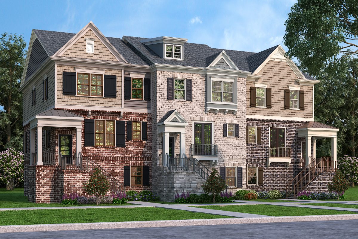 brick townhome neighborhood in downtown Alpharetta Articles Peachtree