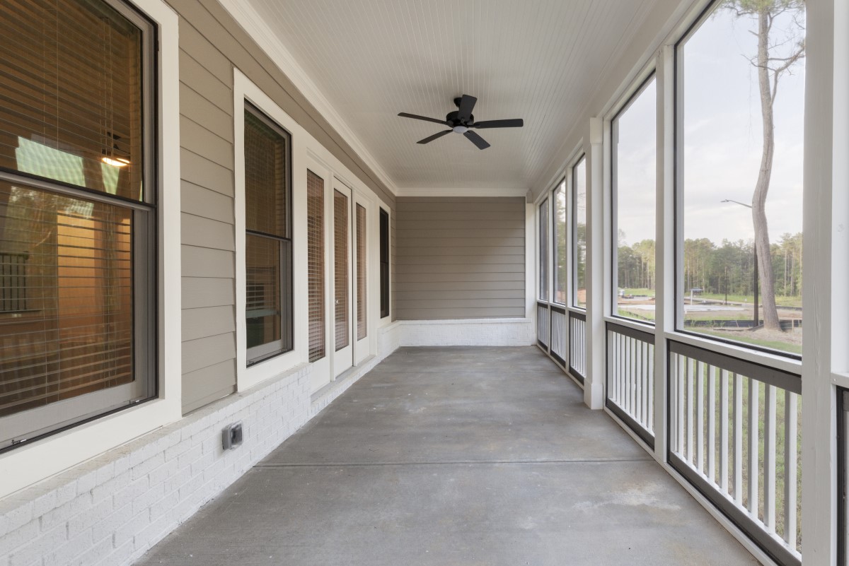 screened back porch