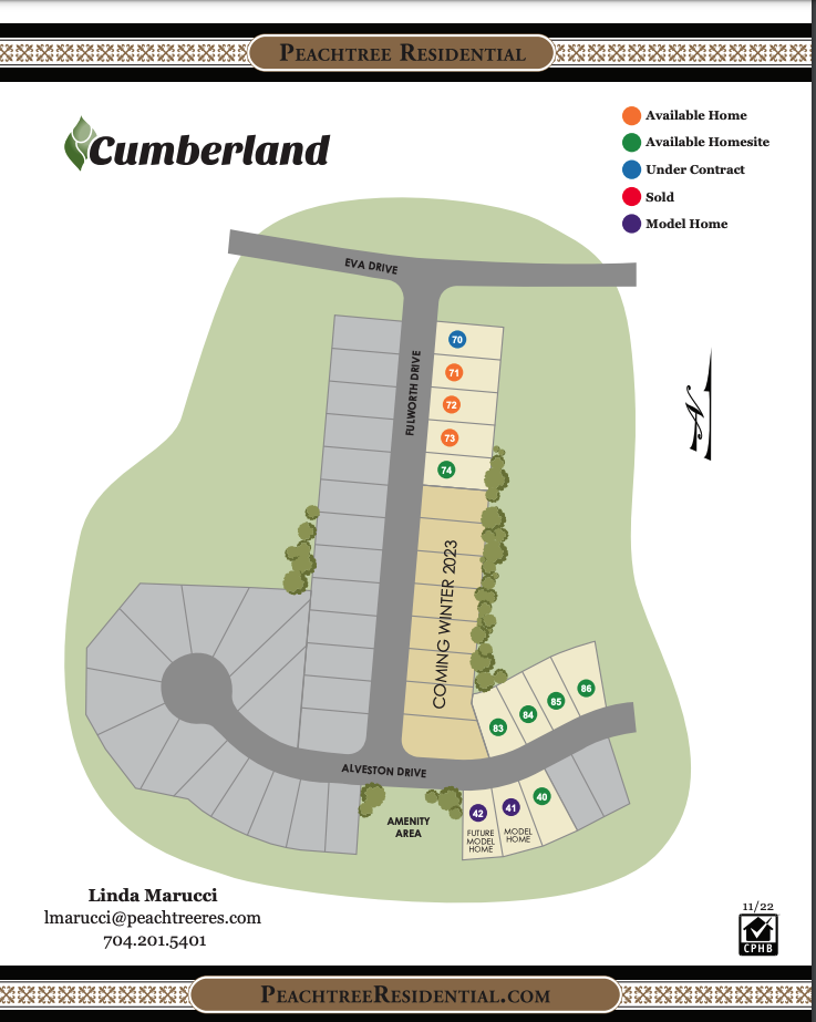 Cumberland Site Map 
