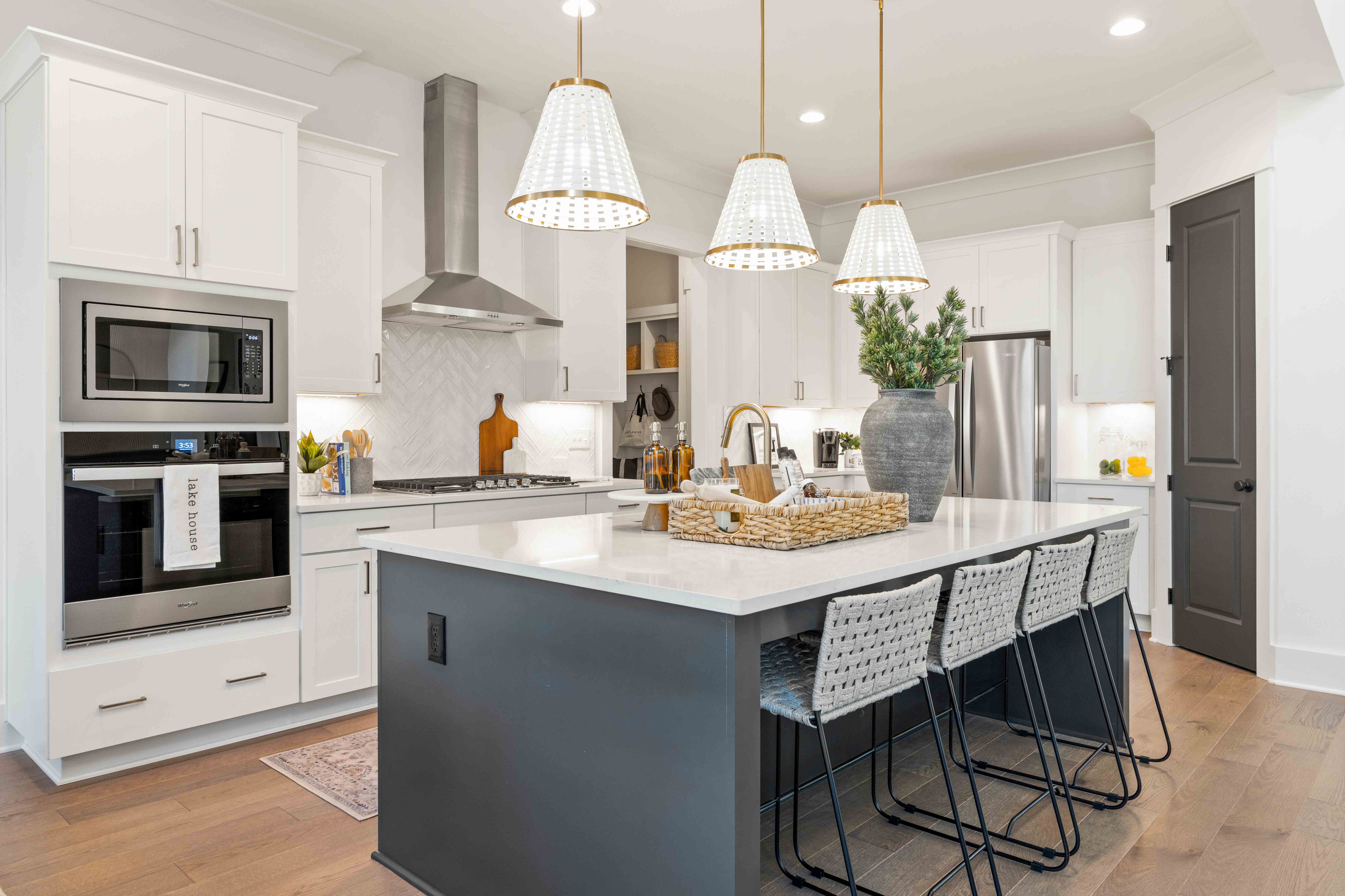 kitchen at arden on lanier model home