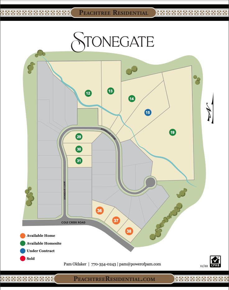 Stonegate site map