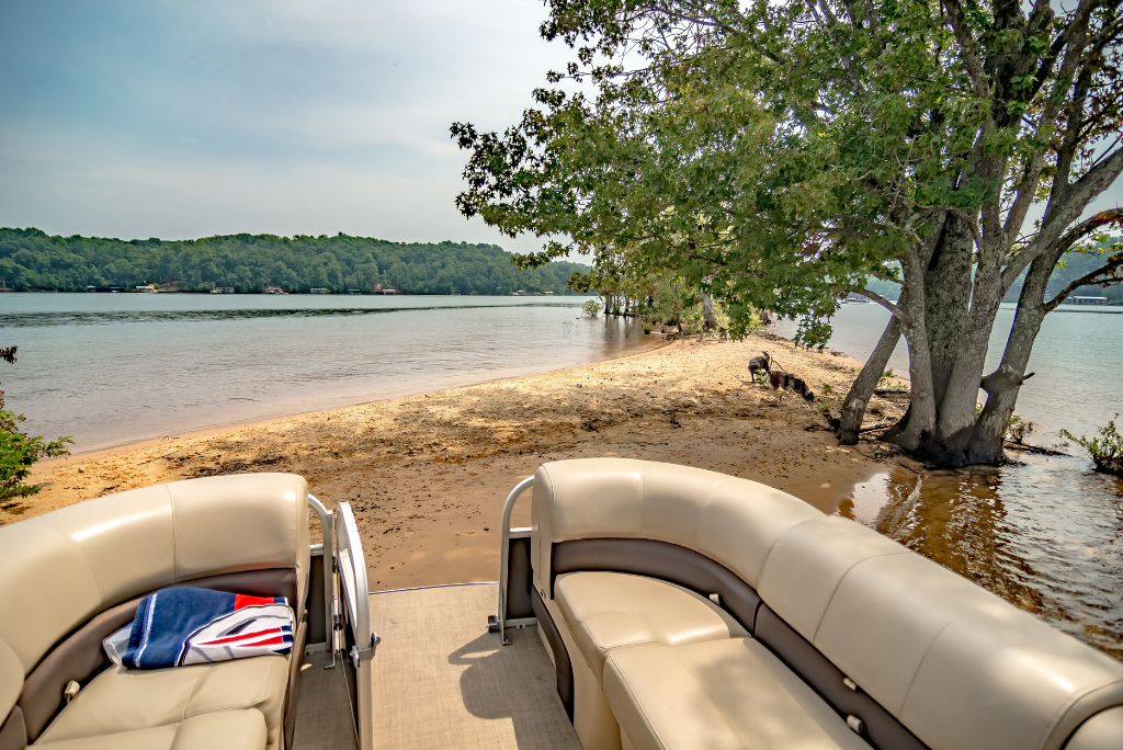 Boats on Lake Norman in North Carolina