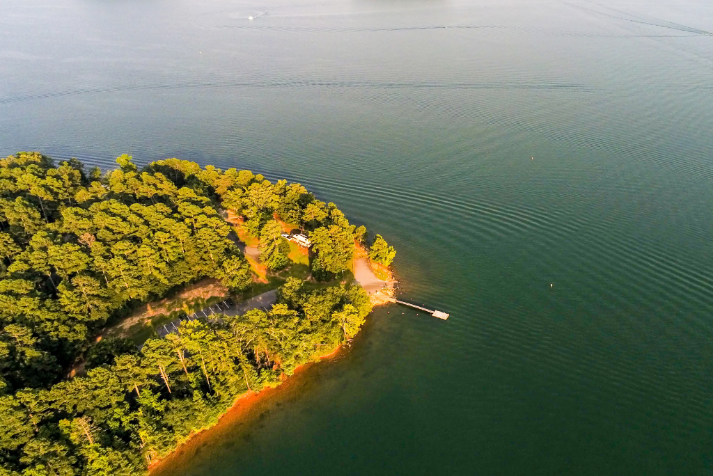 aerial view of Lake Norman in North Carolina