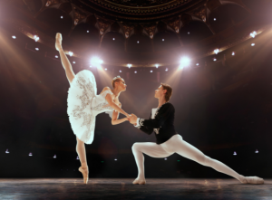 two ballerinas dancing