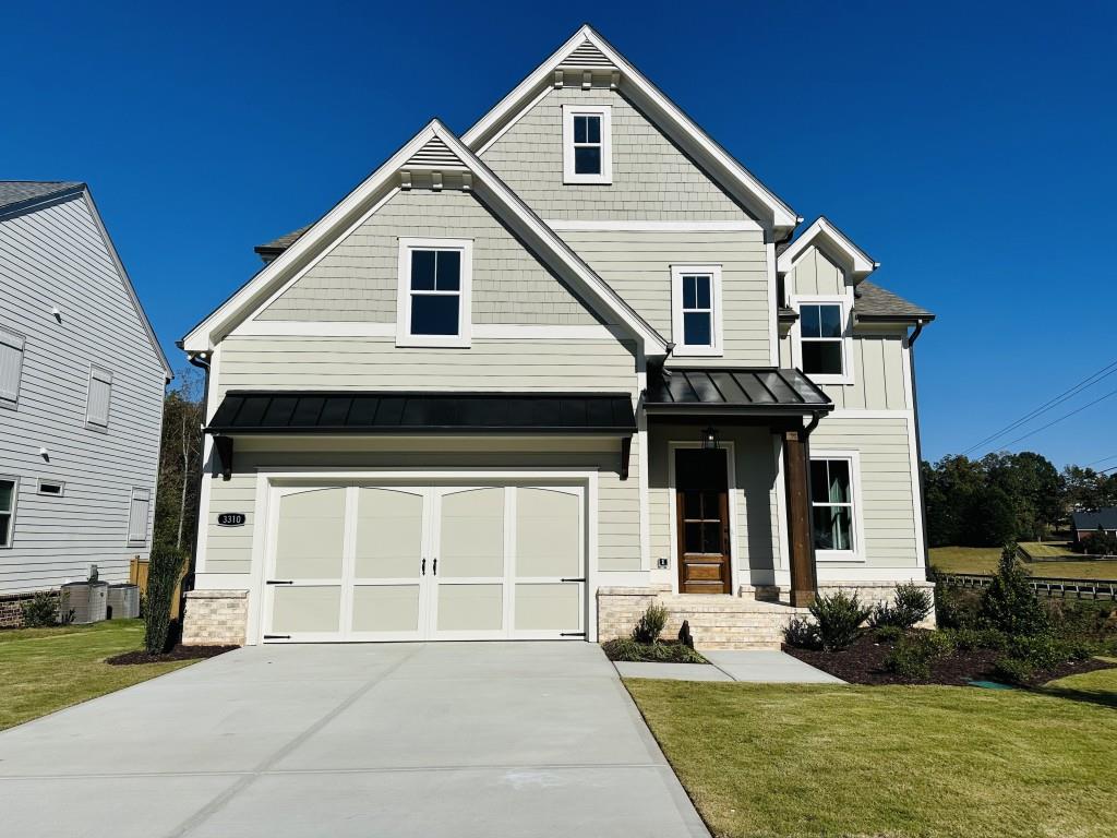 exterior of a model home at Hillshire in Cumming