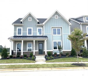 exterior of inventory home in Davidson Woods in Davidson, NC