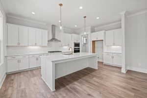 kitchen interior of inventory home at Hillshire in Cumming, Georgia